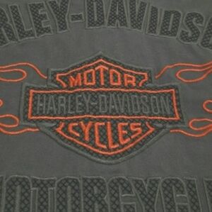 Med Harley Davidson Utility Gray Dark GreyShirt with Pocket PATCH&STICH Original